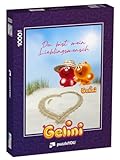 Klassisches Qualitäts-Puzzle in edler Anthrazit-Schachtel mit Puzzlemotiv als Vorlage