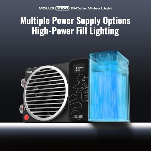 ZHIYUN MOLUS X100 Bi-Color Pro Video Light, 100W, CRI≥95, 2700K-6500K, Portable Continuous Output Lighting for Photography, Youtubers EU by ZHIYUN - Image 8