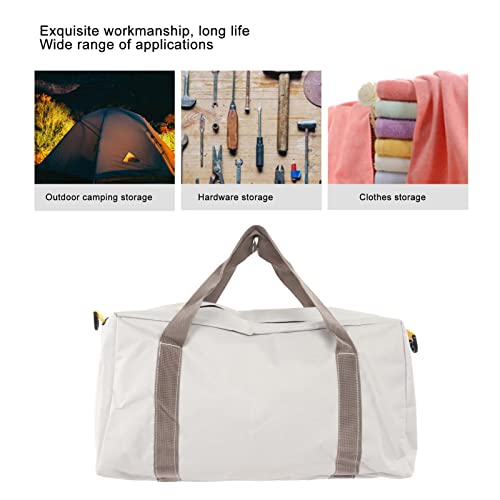 Wide Mouth Tool Bag with Large Capacity, Wear Resistant Canvas, Portable and Universal for Electricians Plumbers, Mechanics (18in) - Image 3