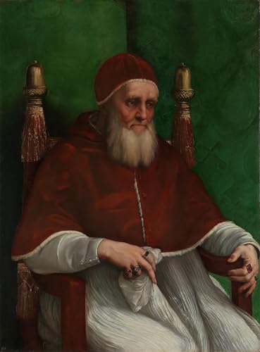 Impression d'affiches Portrait du Pape Jules II Raphaël pour Décoration Salon Chic