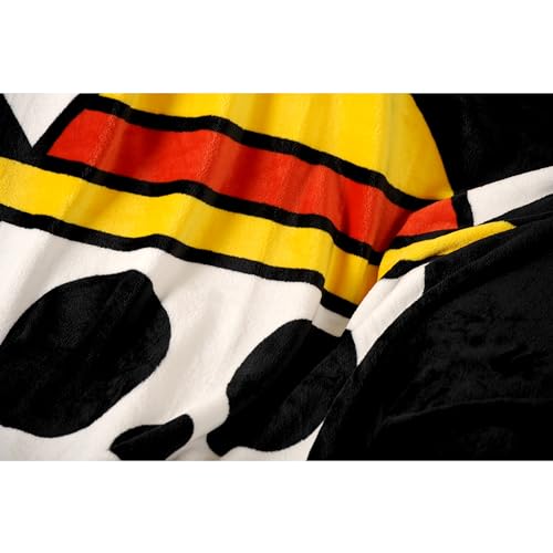 Herding Wellsoft-Flauschdecke One Piece, Totenkopf-Design, 150 x 200 cm, Polyester