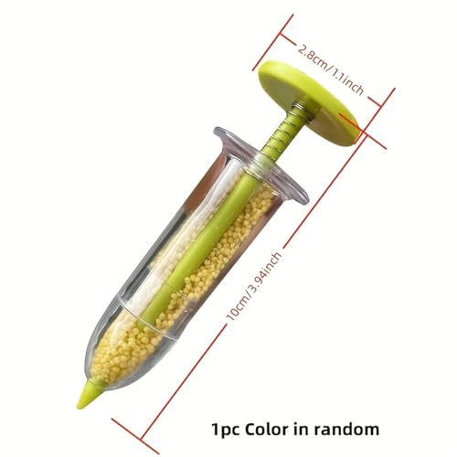 Dispenser manual para semillas portátil con tubo transparente miniatura 5