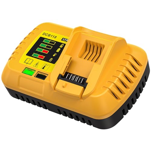 DCB118 for Dewalt Rapid Charge, Compatible with 20V MAX and 60V MAX DEWALT Batteries