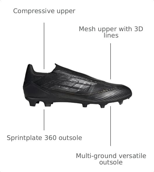 Image of Adidas Unisex-Adult F50 League Laceless Firm /Multi Ground
