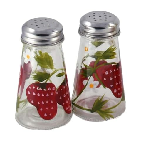 Grant Howard 53008 Strawberries Salt and Pepper Shakers, Set of 2 per Box Cover