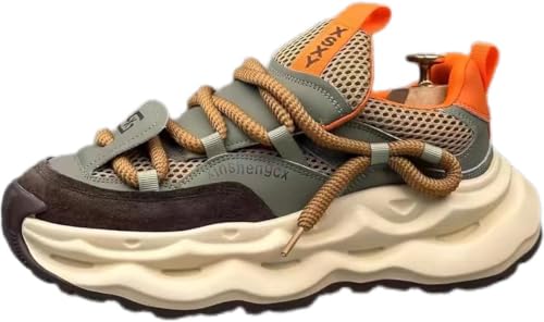 Mens Vintage Chunky Sneakers - Soft Sole, Anti-Slip, Durable & Breathable - Perfect for Everyday Casual Wear