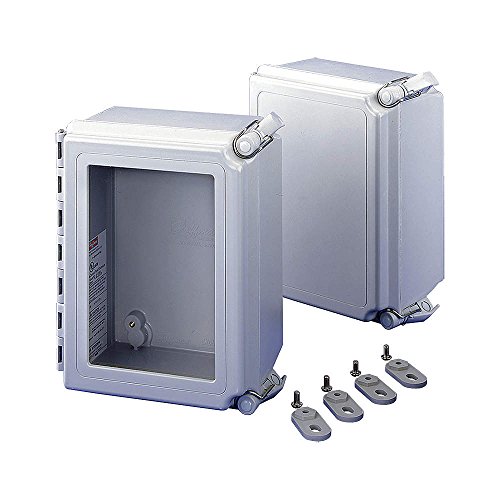 Hoffman A181610CHQRFGW Enclosure, NEMA 4X, Hinged Window Cover, 18