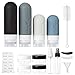 18pack Travel Bottles for Toiletries,TSA Approved Silicone Travel Containers for Toiletries,Leak Proof Refillable Liqus Shampoo And Conditioner travel Essentials toiletry Bottles