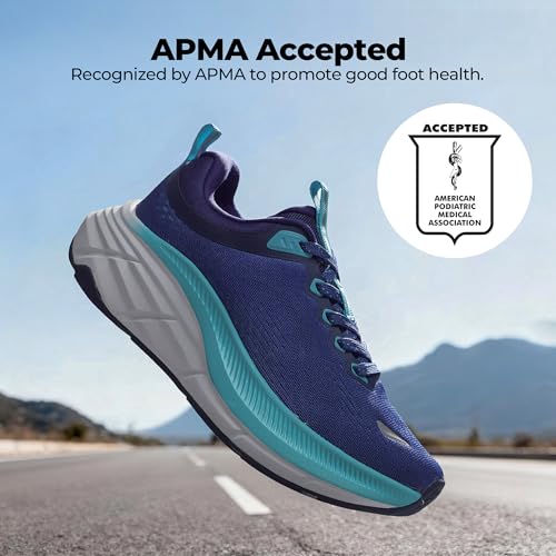 NORTIV 8 Women's Walking Shoes Cushion Comfortable ActiveBreeze Running Tennis Shoes Non-Slip Workout Gym Sports Athletic Breathable Fashion Sneakers,Size 8,Blue,SNWS248W