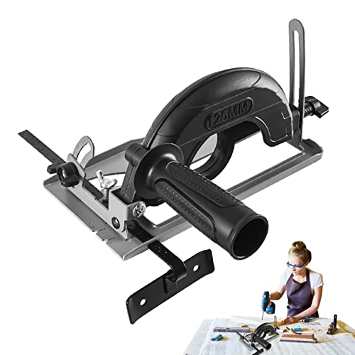 Soporte para amoladora angular | Amoladora angular inalámbrica 45° – Soporte para amoladora, soporte para cortador base hierro fundido para molino angular 100 125 mm Maodom