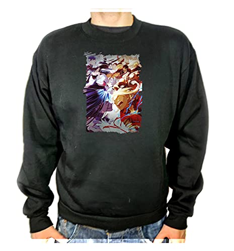 MERCHANDMANIA Sudadera Negra Full Metal Alchemist Brotherhood Adulto Poliester...