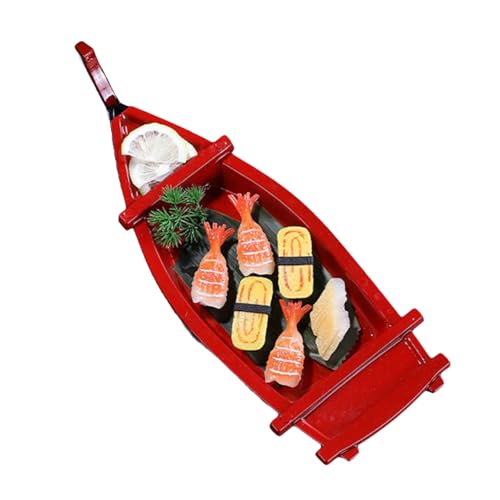 Ship Shape Sushi Plate Sashimi Serving Tray Creative Food Display Plate Texture for Home and Restaurant Use