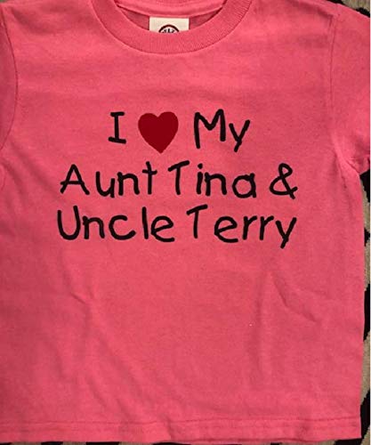 personalized I love my aunt and uncle toddler shirt auntie kids tshirt2