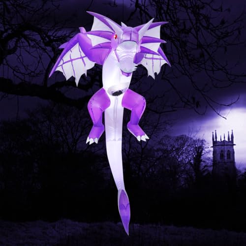 Aufblasbarer fliegender Halloween-Drache mit LEDs – Bild 4