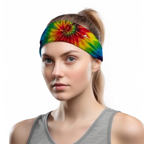 Image of Duwoni Sports Headbands for Men, Moisture Wicking Workout Headband, Sweatband Headbands for Running,Cycling,Football,Yoga,Tennis,Hiking,Hairband for Women and Men