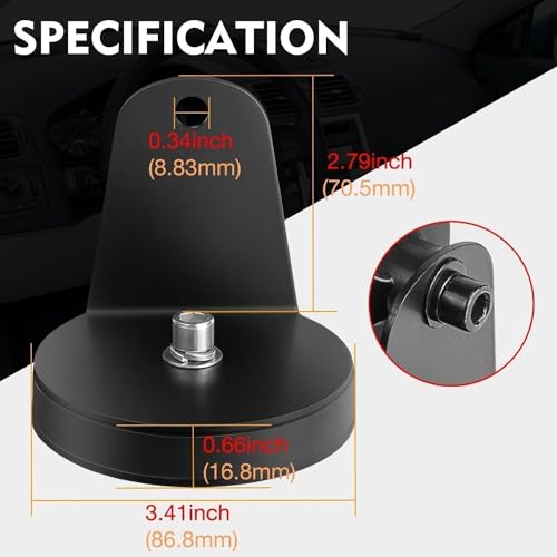Image of Magnetic Base Mounting Brackets, 2pcs Powerful Sucker Holder Magnet Mount for LED Light Bar, Pods, Off Road Driving Lights