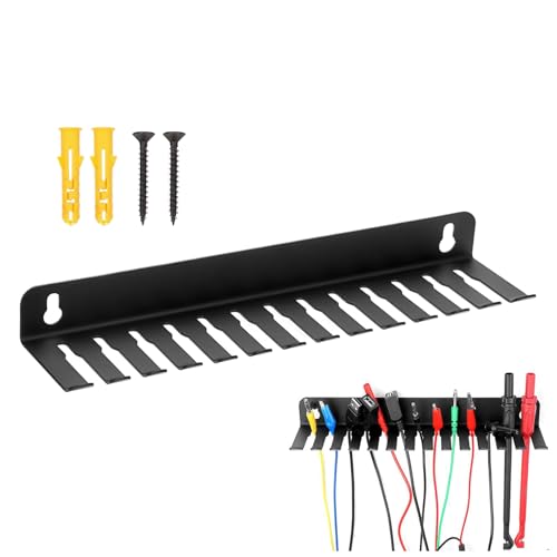 Gestión de cables | 13 compartimentos organizador cables de pared para cargador, estante ahorro espacio para estudios oficinas, casas, bancos, trabajo, habitaciones ordenador