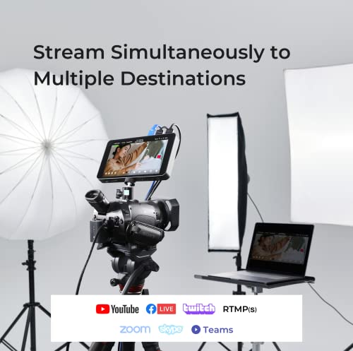 Image of YoloLiv YoloBox Pro, All-in-one Portable Multi-Cam Live Streaming Switcher | 8'' LCD display, 3x HDMI inputs, 1080p60,Switcher Monitor Encoder Recorder, for Facebook, YouTube, Instagram, Tiktok, RTMPS