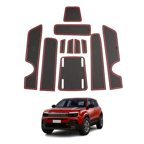 Alfombrilla para ranuras de puerta Jeep Avenger solución antideslizante para la caja de objetos