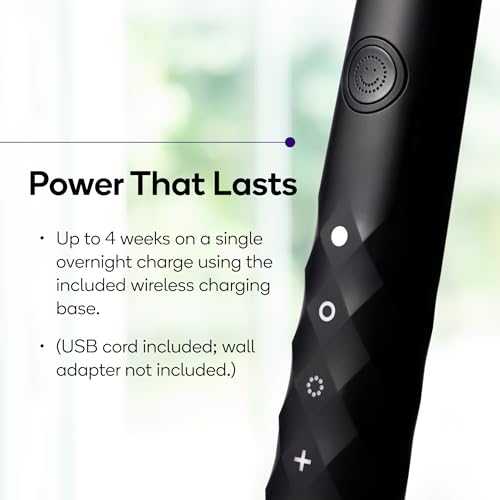 Image of Burst Original Sonic Electric Toothbrush for Adults (Black) | Rechargeable Electric Sonic Toothbrush | Soft Bristle Deep Clean Stain & Plaque Removal | 3 Modes: Teeth Whitening, Sensitive & Massage