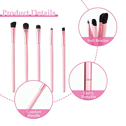 CiciIng Set di 5 pennelli per gli occhi, per il