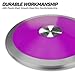 2pcs Throwing Discus - Official Track and Field High Spin, Low Spin Discus for High School and College Throwers - Outdoor Practice and Competition Discus (1.0KG / 1.6KG / 2.0KG) (2 x 1kg Purple)