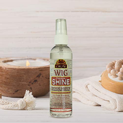 OKAY WIG SHINE OIL FREE FORMULA 4oz/118ml - Image 4
