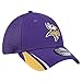 New Era Men's Purple Minnesota Vikings Game Day Linear 39THIRTY Flex Hat