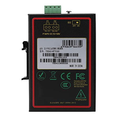 ASHATA Switch di Rete Gigabit Ethernet a 5 Porte