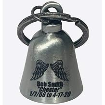 Custom Angel Wings Memorial Motorcycle Evil Spirits Biker Guard Silver Bell. Our Custom Bells are Universal fit. Custom Made in The USA Silver Bell