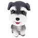 Produktbild CUTICATE Mini Wackelkopf Welpe Wackelkopffigur Hund Haustier Spielfigur Spielzeug für Auto Armaturenbrett Dekoration - Schnauzer