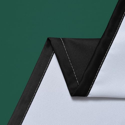 Image of SimpleHome Ombre Green and Black Room Darkening Curtains 84 inches Length | Bedroom Curtains,Grommet Gradient Light Blocking Window Curtains for Living Room,Thermal Insulated Drapes 2 Panels,52wx84L