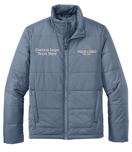 INK STITCH Men J852 Add Custom Embroidery Logo Texts Super Warm Puffer Jackets