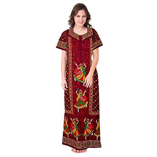 Robe de nuit longue en coton imprimé de qualité supérieure modèle NTY-04
