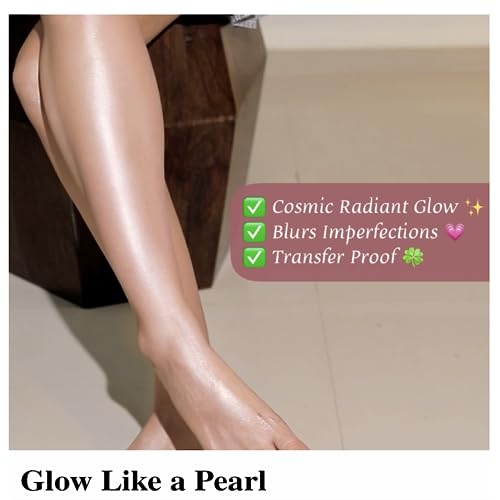 Image of LA MIOR Cosmic Glow Body Highlighter - Aurora | Liquid Highlighter for Body, Flawless Radiance, Lit-from-Within, Blurs Imperfections, Transfer & Sweat Proof, Clean - 50ml