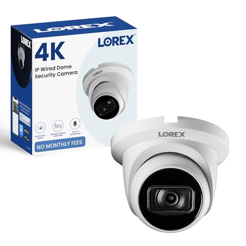 Lorex Fusion 4K Metal Bullet Camera – PoE Wired Home...