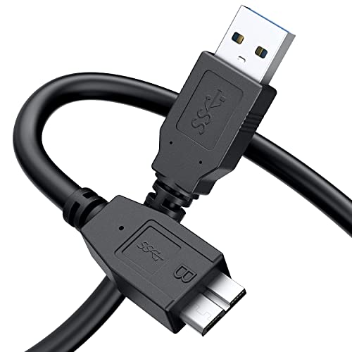 Image of FEDUS USB 3.0 A to Micro B SuperSpeed Cable for External & Desktop Hard Disk Drives Cable compatiable for WD /Seagate /Toshiba / /Hitachi External Hard Drives,Black