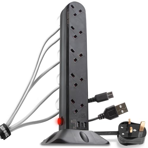 Duronic ST10B Surge Protected Extension Tower