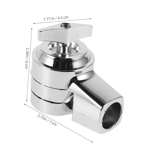 Vaguelly Cymbal Base Clamp Holder para drum rack, conector duradero de metal diseñado para crash cymbals e instrumentos de percusión miniatura 2