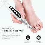 PediLux Pro Professional Manicure Pedicure Kit, Cordless Electric Nail File Drill Set, Thick Toenail Grinder, Toe Nail Dremel Tools, Filer, Buffer, Sander, Remove Cuticles, Callus for Men & Women - Image 5