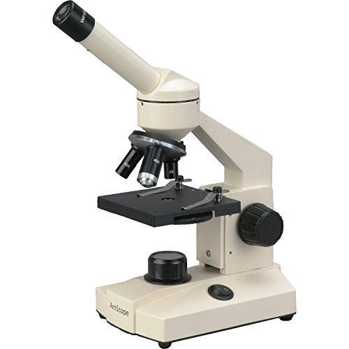image for AmScope Optical Glass Lens All-Metal LED Compound Microscope, 6 Settin