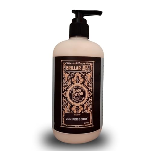 Brillar Bath House Juniper Berry Scented Shimmering Body Lotion, 12 Oz