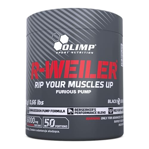 Olimp Sport Nutrition - R-Weiler - Pre-Workout - Nahrungsergänzungsmittel - 300g Pulver - Geschmack: Fruchtpunsch (Red Punch)