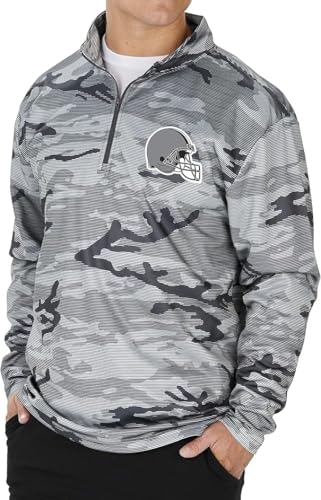 Image of Zubaz NFL Men's Lines Poly Fleece Jacket
