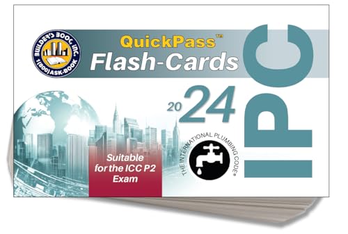 2024 International Plumbing Code IPC QuickPass Flash-Cards