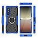 Compatible with Sony Xperia 1 III Case Cover,Compatible with Sony Xperia 1 III XQBC62/V Case Ring Stand 2 in 1 Phone Case Cover Blue
