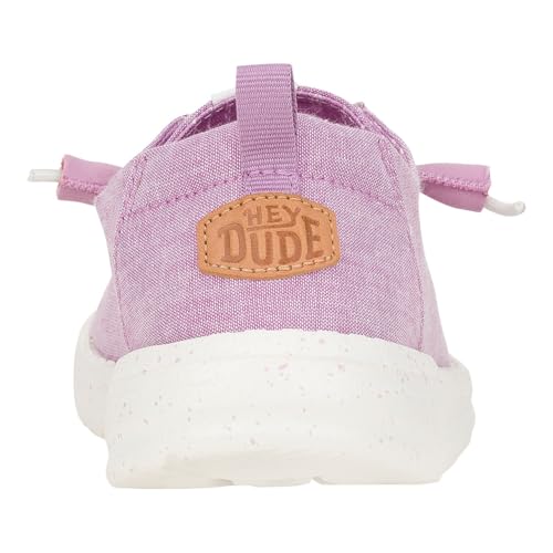 Image of HEYDUDE Women's Wendy Chambray Loafers | Lightweight Slip On Shoes for Women | Casual Everyday & Travel Style