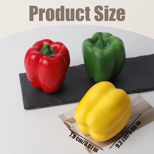 Set de 3 Imanes Realistas de Pimiento para Refrigerador miniatura 4