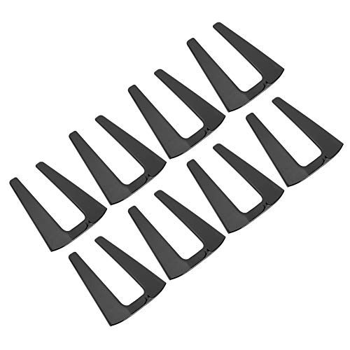 Cubierta de bisagra de coche negra de 8 piezas Acouto para moldura exterior de 4 puertas 07-17 2