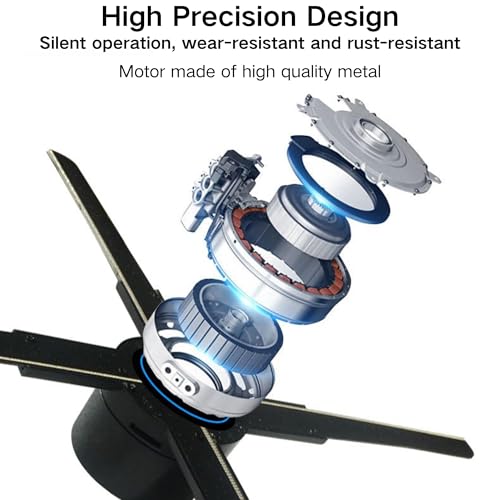 Projecteur holographique 3D 52cm LED avec application et télécommande de 8Go